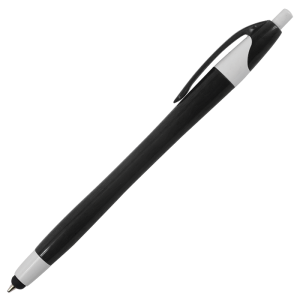 Slim Coloured Barrel Ballpoint Pen with Stylus